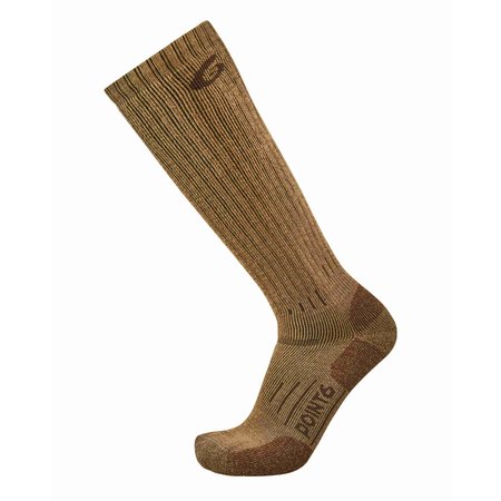 POINT6 Arctic Heavy Cushion Over The Calf Socks, Coyote Brown, Large, PR 11-0950-402-07